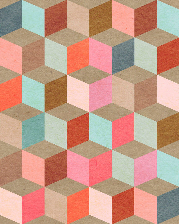 Coloured Geometry Premium wallpaper by Mind the Gap (WP20004), swatch