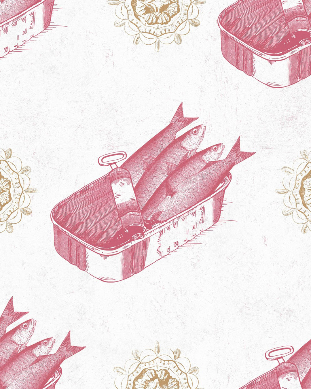 Sardines Red Premium wallpaper by Mind the Gap (WP20011), swatch