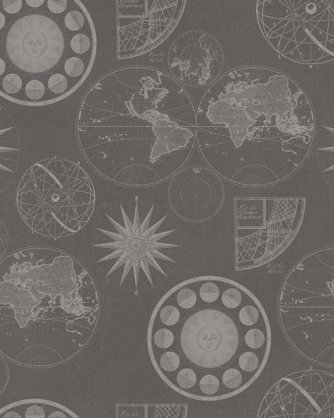 Navigation Brown Premium wallpaper by Mind the Gap (WP20039), swatch