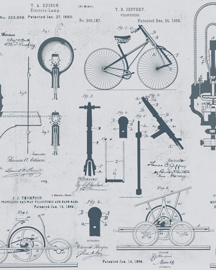Patents Grey Premium wallpaper by Mind the Gap (WP20049), swatch