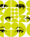 Mind the Gap Wallpaper Mind The Gap   EYES AND CIRCLES Green Premium   (WP20085)