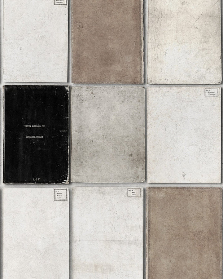 Book Covers Neutral Premium wallpaper by Mind the Gap (WP20094), swatch
