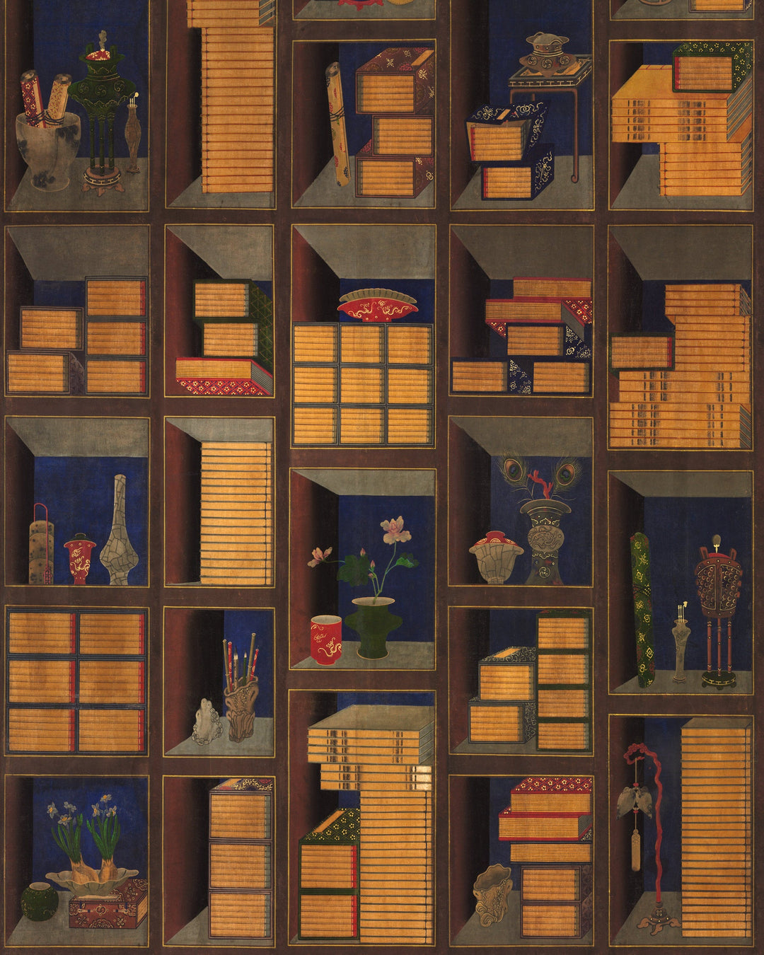 Korean Library Chromo wallpaper by Mind the Gap (WP20469), swatch