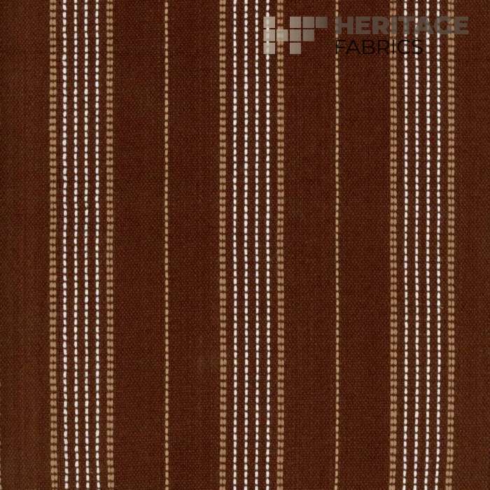 Warren Espresso by Heritage Fabric - 100% Cotton India 9,000 Horizontal: 3" and Vertical: N/A 54" - Fabric Carolina -