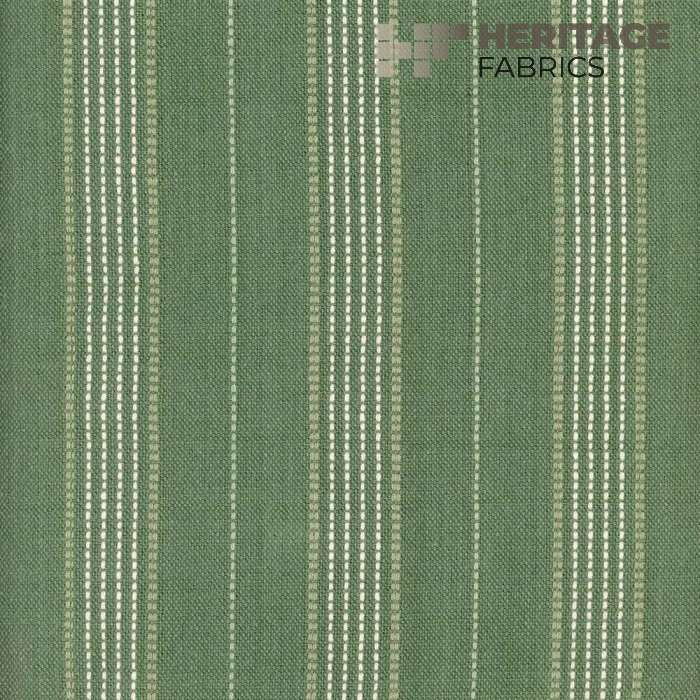 Warren Thyme by Heritage Designer Fabric - 100% Cotton India 9,000 Horizontal: 3" and Vertical: N/A 54" - Swanky Fabrics -