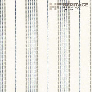 Roth & Tompkins Fabric Warren White Navy
