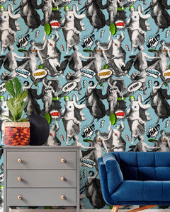 Mind the Gap Wallpaper Mind The Gap   WATCH OUT! Blue   (WP20384)