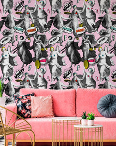 Mind the Gap Wallpaper Mind The Gap   WATCH OUT! Pink   (WP20385)