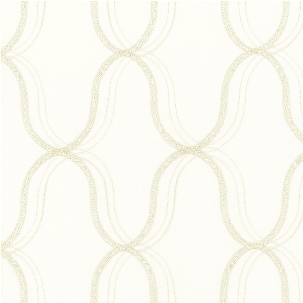 Wavefront Champagne by Kasmir Designer Fabric 5077 100% Polyester
Embroidery
100% Polyester
 TURKEY </p><p>Repeat: Horizontal: 4 3/8 inches and Vertical: 6 3/8 inches 58 - 59 - Swanky Fabrics -
