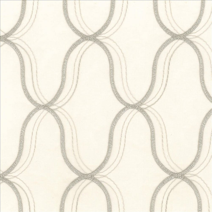 Wavefront Platinum by Kasmir Designer Fabric 5077 100% Polyester
Embroidery
100% Polyester
 TURKEY </p><p>Repeat: Horizontal: 4 3/8 inches and Vertical: 6 3/8 inches 58 - 59 - Swanky Fabrics -