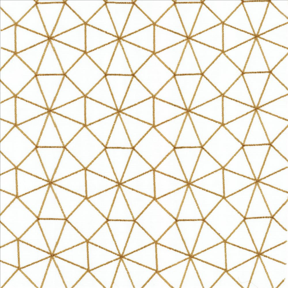 Webwork Gold  by Kasmir Designer Fabric 5108 100% Polyester
 TURKEY Not Tested Horizontal: 4 2/8 inches and Vertical: 4 2/8 inches 60  - Swanky Fabrics -