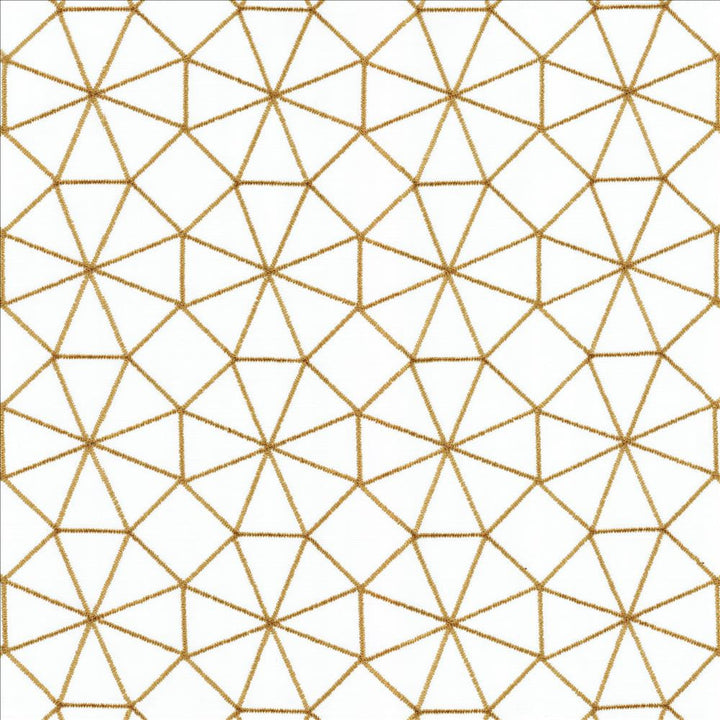 Webwork Gold by Kasmir Designer Fabric 5108 100% Polyester
 TURKEY </p><p>Repeat: Horizontal: 4 2/8 inches and Vertical: 4 2/8 inches 60 - 62 - Swanky Fabrics -