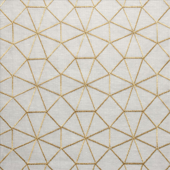 Webwork Gold by Kasmir Designer Fabric 5108 100% Polyester
 TURKEY Not Tested </p><p>Repeat: Horizontal: 4 2/8 inches and Vertical: 4 2/8 inches 57 - Swanky Fabrics -