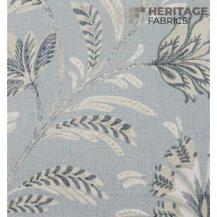 West Indies Aegean by Heritage Designer Fabric - 72% Polyester 28% Cotton India 51,000 Horizontal: 18" and Vertical: 18" 54" - Swanky Fabrics -