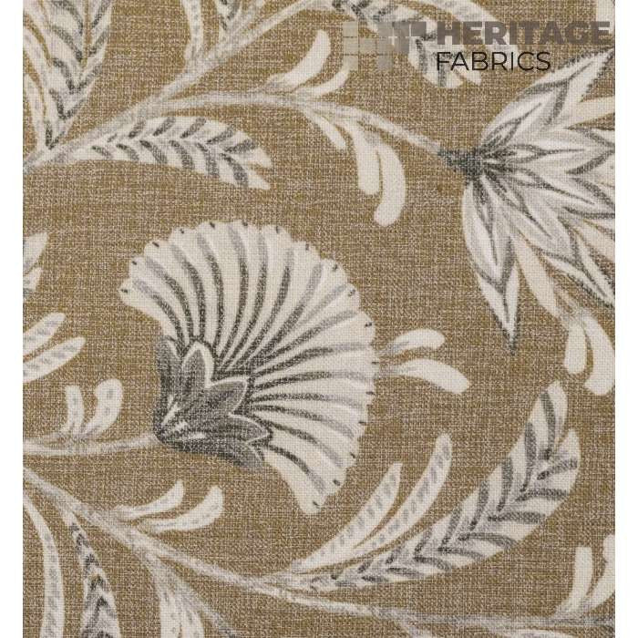 West Indies Rattan by Heritage Designer Fabric - 72% Polyester 28% Cotton India 51,000 Horizontal: 18" and Vertical: 18" 54" - Swanky Fabrics -