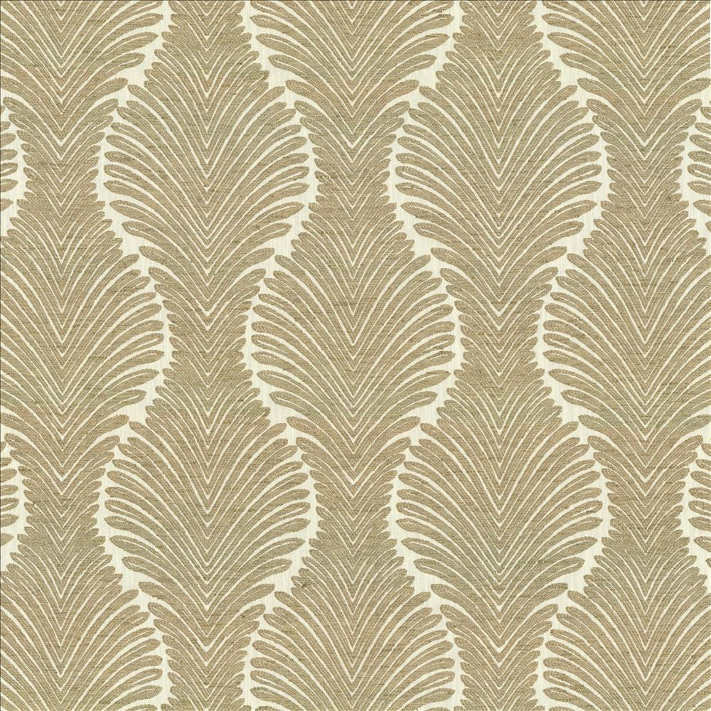 West Palm Beige by Kasmir Designer Fabric 5112 59% Polyester
41% Cotton
 INDIA 26,000 Martindale Cycles </p><p>Repeat: Horizontal: 13 4/8 inches and Vertical: 17 inches 53 - Swanky Fabrics -