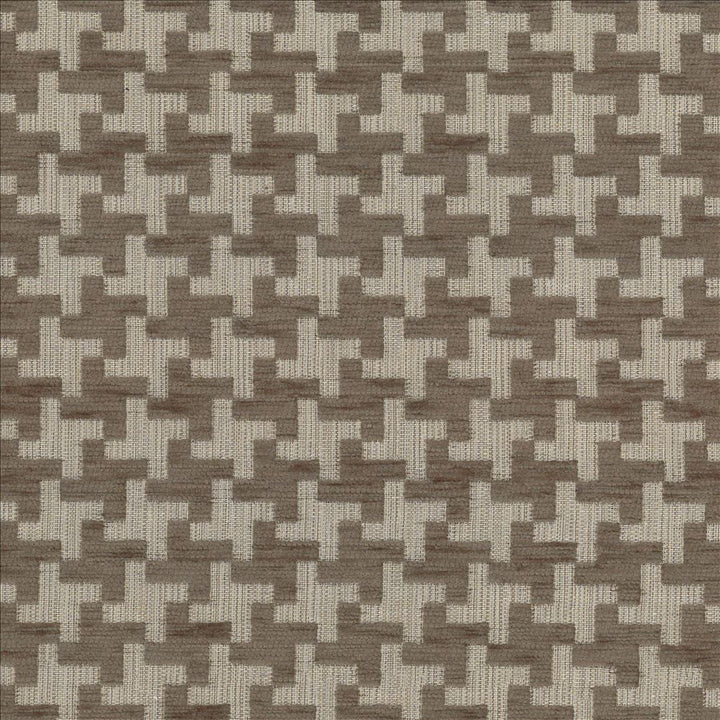 Windmill Truffle by Kasmir Designer Fabric 1438 42% Acrylic
33% Polyester
25% Cotton
 TURKEY 31,000 Martindale Cycles </p><p>Repeat: Horizontal: 1 3/8 inches and Vertical: 1 3/8 inches 54 - Swanky Fabrics -