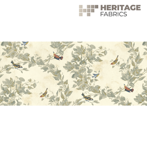 Heritage Fabric Windsong Cotton Parchment