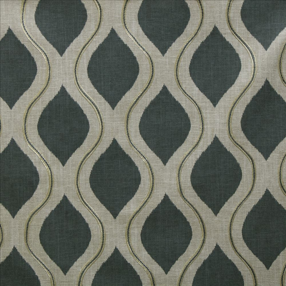 Wish Mineral  by Kasmir Designer Fabric 1474 60% Cotton 20% Polyester 15% Rayon 5% Linen  INDIA  </p><p>Repeat: Horizontal: 5 2/8 inches and Vertical: 5 6/8 inches 54  - Swanky Fabrics -