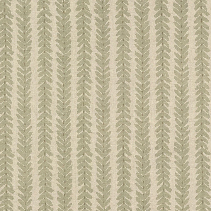 Woodperry Sage WOOD006 by Schumacher Designer Fabric Veere-Grenney 100% Linen Martindale 25,000 Horizontal: 4.375 and Vertical: 15.5 52 - Swanky Fabrics -