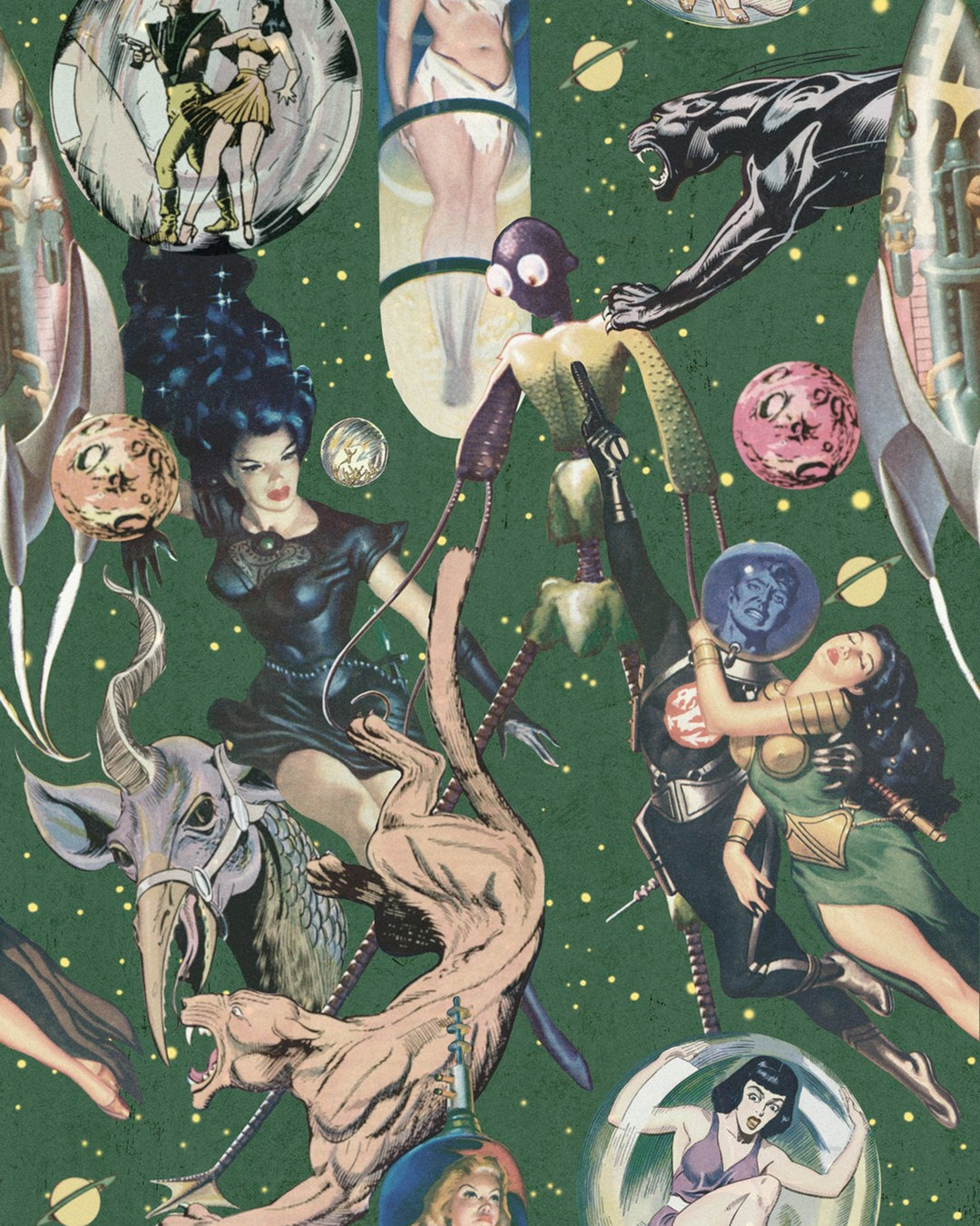 Sci-fi Comics Premium wallpaper by Mind the Gap (WP20062), swatch