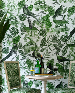 Mind the Gap Wallpaper Mind The Gap   LA VOLIERE GREEN   (WP20438)