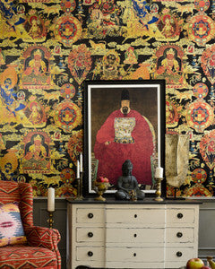 Mind the Gap Wallpaper Mind The Gap   TIBETAN TAPESTRY Metallic Edition   (WP20450)