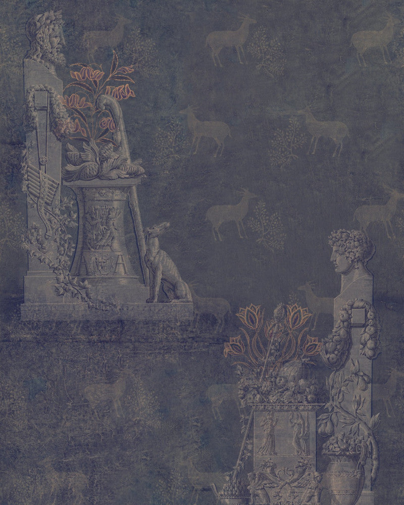 Sculptural Wallpaper by Mind the Gap Designer Wallpaper THE WALLPAPER COMPENDIUM 1 Non-woven Made in Europe Paste the wall 3 rolls x 20.5 x 3.25 yards - Swanky Fabrics -