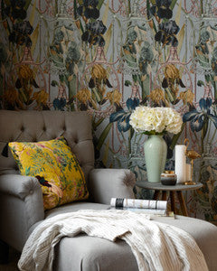 Mind the Gap Wallpaper Mind The Gap   FLEURS D'IRIS Aquamarine   (WP20476)