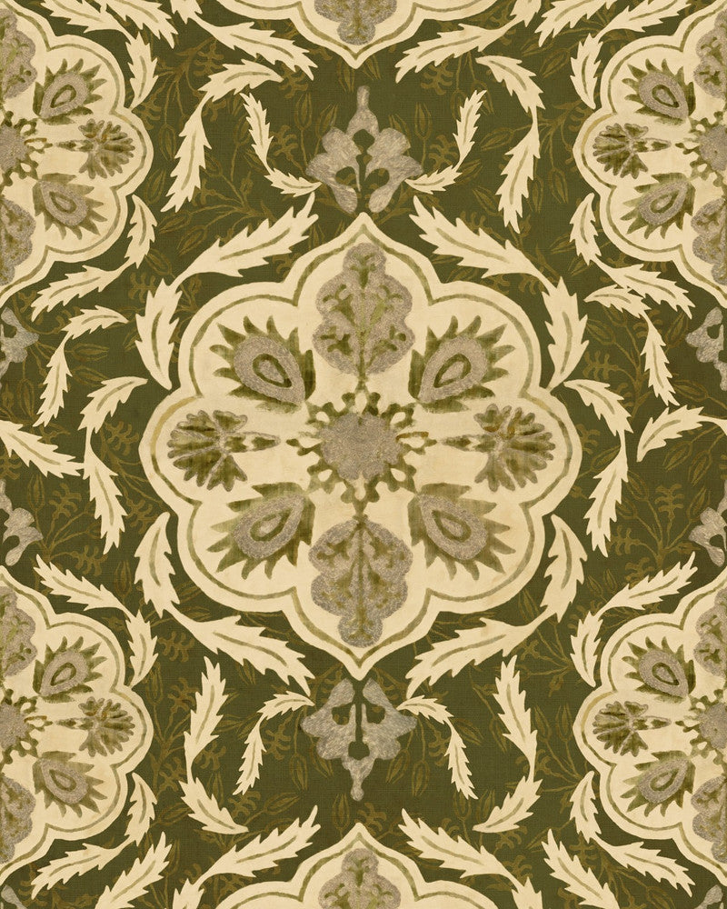 Mind The Gap Wallpaper OTTOMAN Green Wallpaper (WP20729) | WP20729 | THE WETLANDS | 1 roll x 20.47 x 354.33 in | 0.52m / 20.5in | 9m / 354in | 4.68mp | 52cm / 20.5in | Beige, Green | Non-woven | Paste the wall | 1-roll in a box | Fabric Carolina | https://www.fabriccarolina.com/