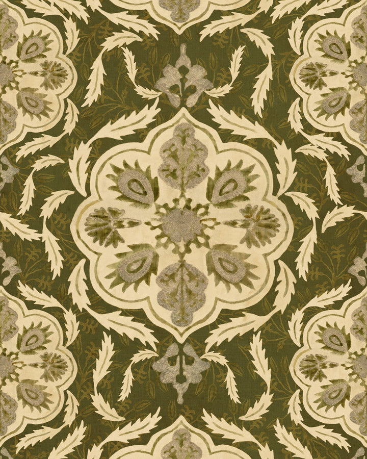 Mind The Gap Wallpaper OTTOMAN Green Wallpaper (WP20729) | WP20729 | THE WETLANDS | 1 roll x 20.47 x 354.33 in | 0.52m / 20.5in | 9m / 354in | 4.68mp | 52cm / 20.5in | Beige, Green | Non-woven | Paste the wall | 1-roll in a box | Fabric Carolina | https://www.fabriccarolina.com/