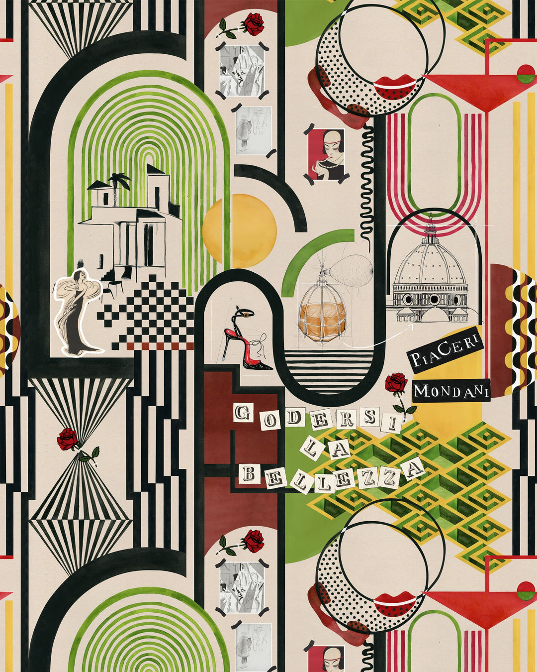 Piaceri Mondani wallpaper by Mind the Gap (WP20854), swatch