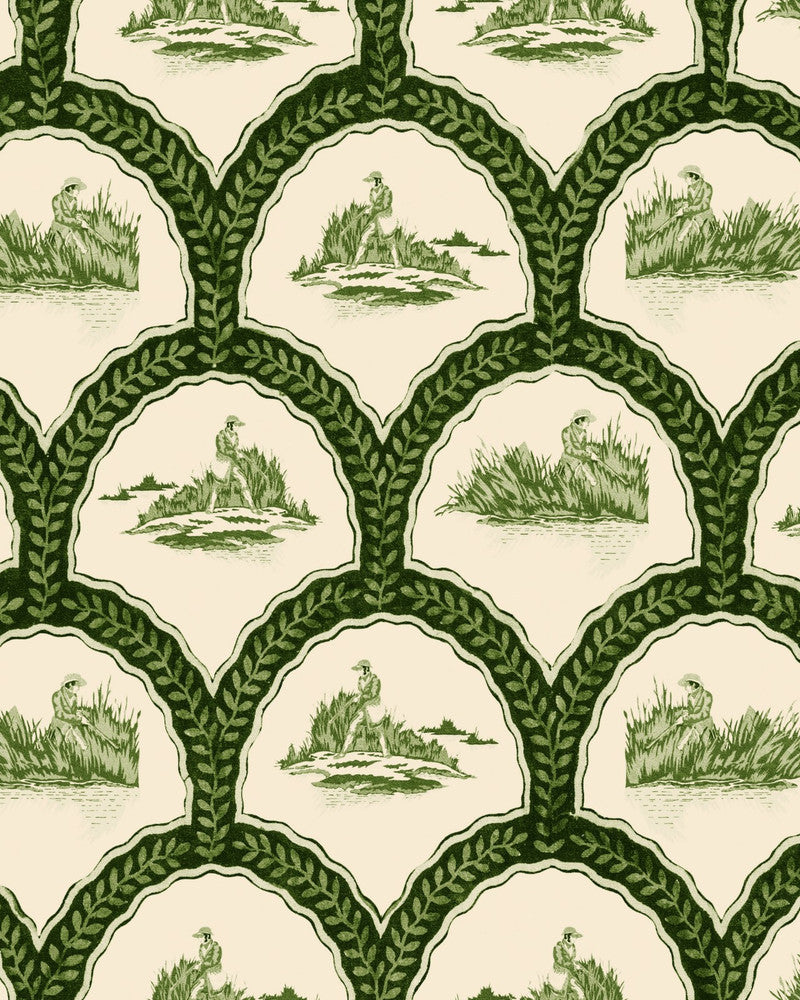 The Hunter Artichoke Wallpaper by Mind the Gap Designer Wallpaper THE WETLANDS Non-woven Made in Europe Paste the wall 1 roll x 20.5x10.9 yards - Swanky Fabrics -