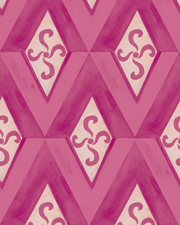 Girandola Azalea Wallpaper by Mind the Gap Designer Wallpaper LA DOLCE VITA Satin Matte Made in Europe Paste the wall 1 roll x 20.5 x 10.9 yards - Swanky Fabrics -