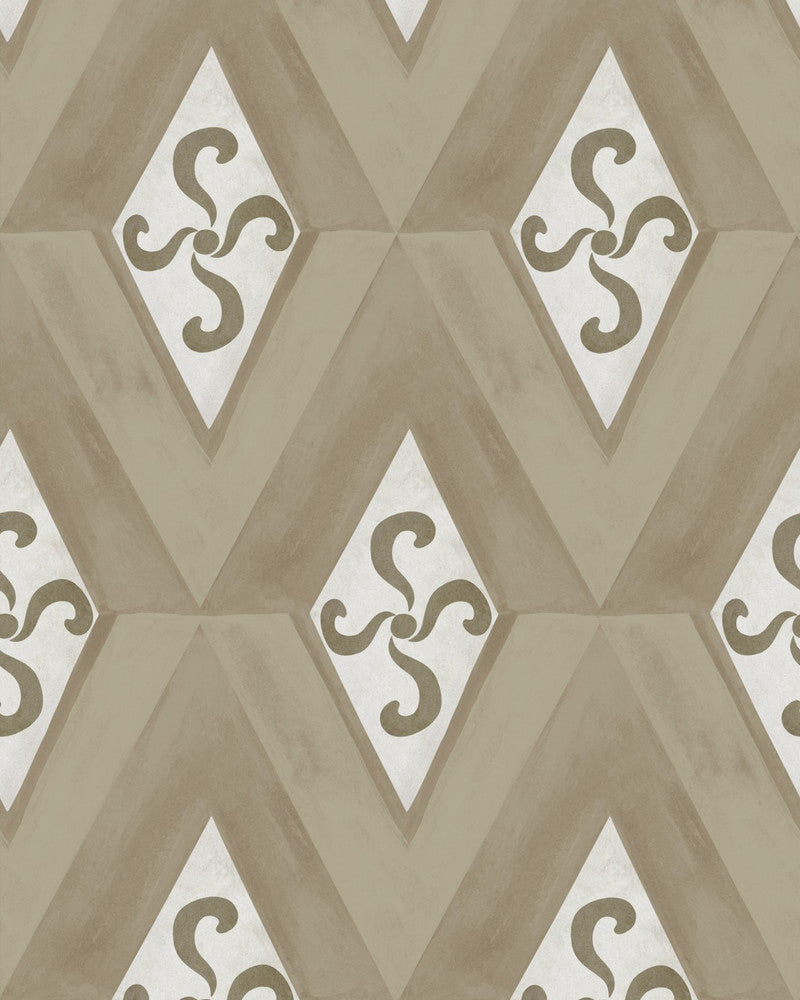 Girandola Grigio Wallpaper by Mind the Gap Designer Wallpaper LA DOLCE VITA Satin Matte Made in Europe Paste the wall 1 roll x 20.5 x 10.9 yards - Swanky Fabrics -