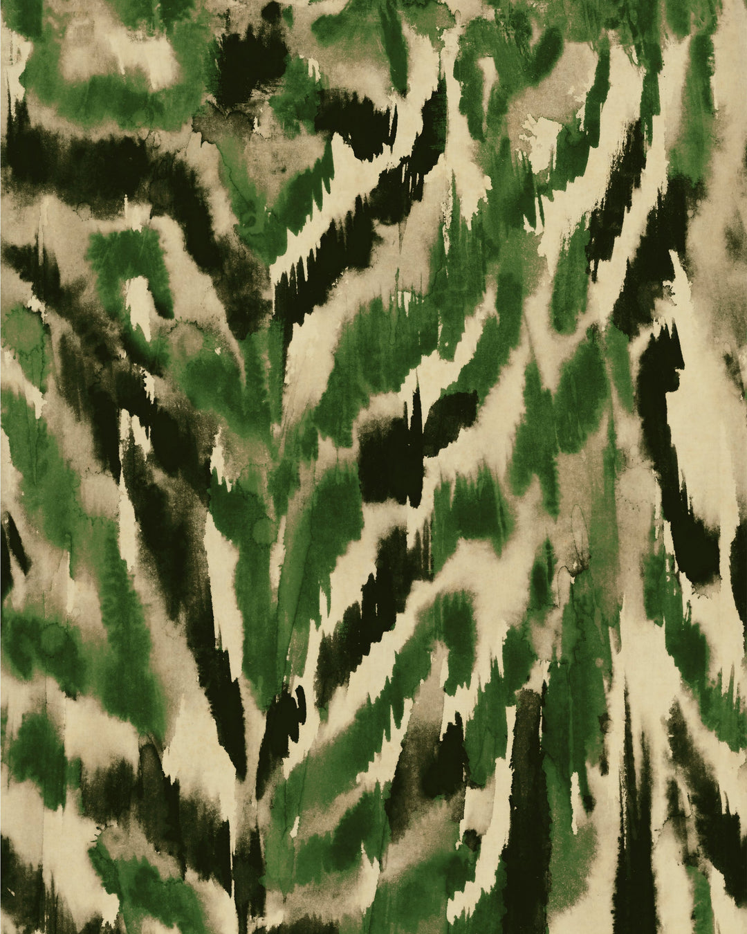 ZEBRATO Verde Wallpaper (WP30213) by Mind The Gap | WP30213 | LA DOLCE VITA | 1 roll x 52 x 1000 cm / 20.5 x 393.7in | 0.52m / 20.5in | 10m / 393.7in | 5.20sqm / 55.9sq ft | 80cm / 31.4in | Black, Green, Beige | Non-woven Satin | Paste the wall | 1-roll in a box | Fabric Carolina | https://www.fabriccarolina.com/