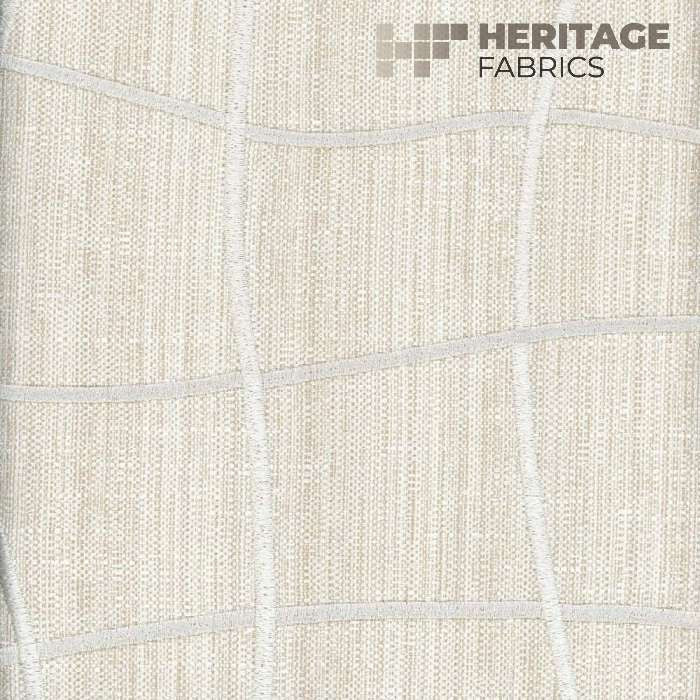 Wyndam Bisque by Heritage Designer Fabric - 83% Poly 12% Cotton 5% Viscose India 30,000 Horizontal: 17" and Vertical: 12" 54" - Swanky Fabrics -