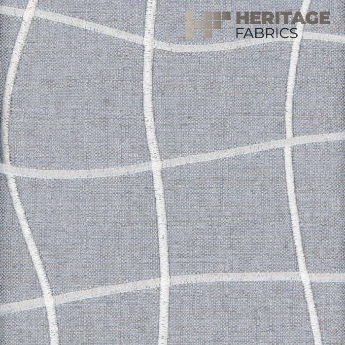 Wyndam Dew by Heritage Designer Fabric - 83% Poly 12% Cotton 5% Viscose India 30,000 Horizontal: 17" and Vertical: 12" 54" - Swanky Fabrics -