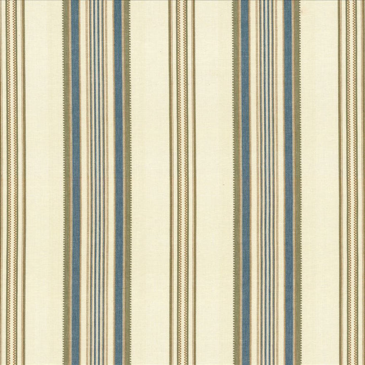 Zipper Stripe Teal  by Kasmir Designer Fabric 5090 100% Cotton
 INDIA 6,000 Wyzenbeek Double Rubs Horizontal: 9 3/8 inches and Vertical: N/A 54  - Swanky Fabrics -