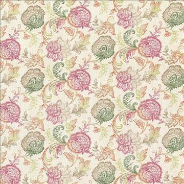 Zoes Garden Sorbet by Kasmir Designer Fabric 5064 100% Cotton SPAIN 18,000 Wyzenbeek Double Rubs H: 27 inches, V: 13 4/8 inches 54 - 55 - Swanky Fabrics - Kasmir