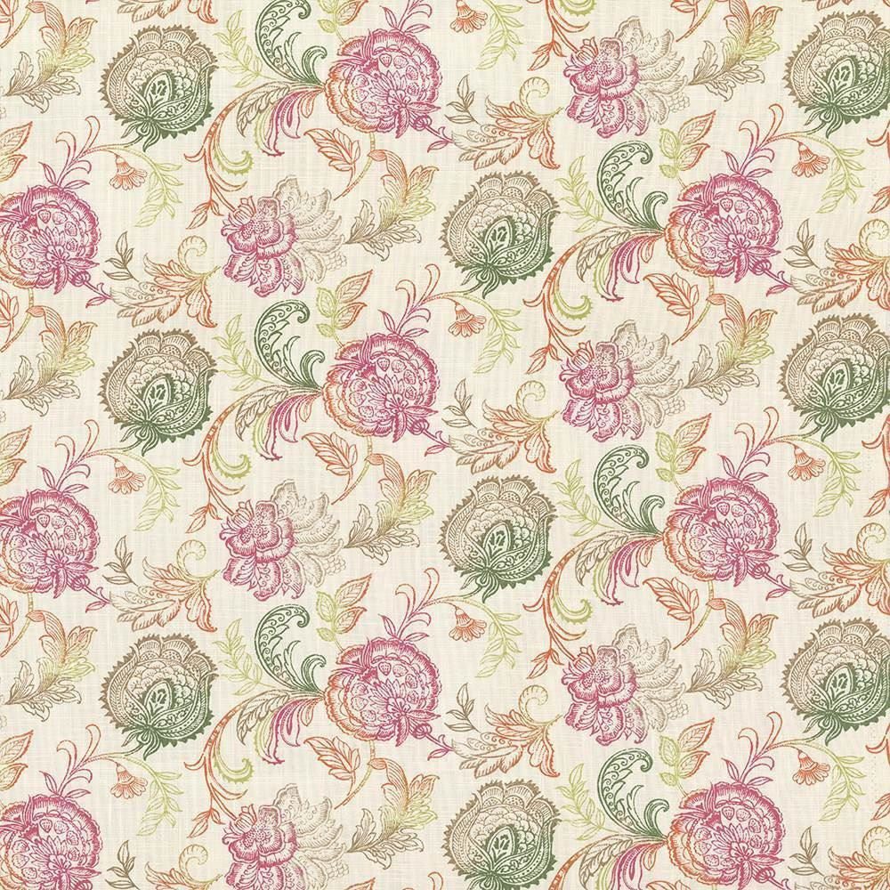 Zoes Garden Sorbet  by Kasmir Designer Fabric 5064 100% Cotton
 SPAIN 18,000 Wyzenbeek Double Rubs Horizontal: 27 inches and Vertical: 13 4/8 inches 54  - Swanky Fabrics -